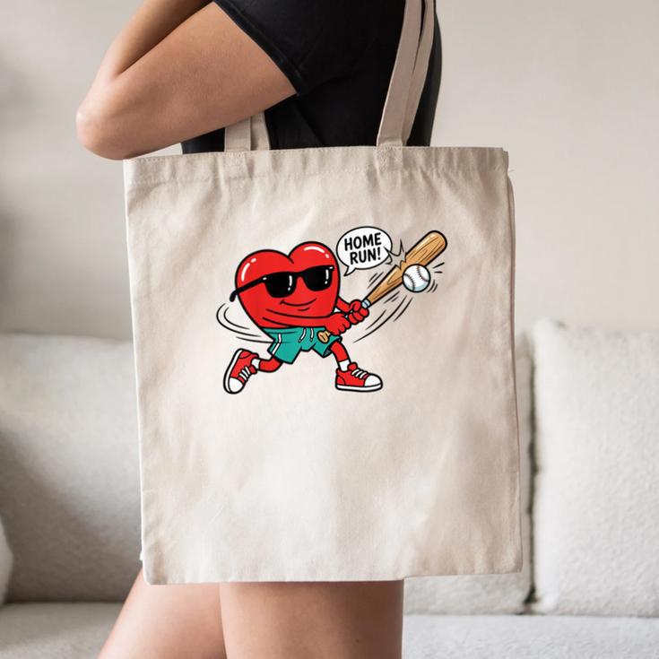Heart Valentines Day Baseball Men Boys Kids Teens Canvas Tote Bag Heart Valentines Day Baseball Men Boys Kids Teens Canvas Tote Bag