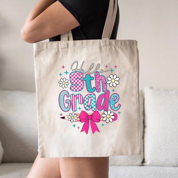 Hello Fifth Grade Team 5th Grade Back To School Boys Girls Canvas Tote Bag Hello Fifth Grade Team 5th Grade Back To School Boys Girls Canvas Tote Bag