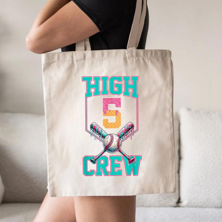 Hi 5 Birthday Party Decorations For Boy Baseball Drip 5th Canvas Tote Bag Hi 5 Birthday Party Decorations For Boy Baseball Drip 5th Canvas Tote Bag