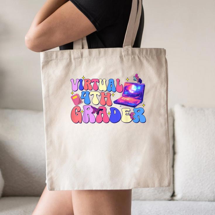 Homeschool 4th Grade Virtual 4th Grader Back To School Canvas Tote Bag Homeschool 4th Grade Virtual 4th Grader Back To School Canvas Tote Bag