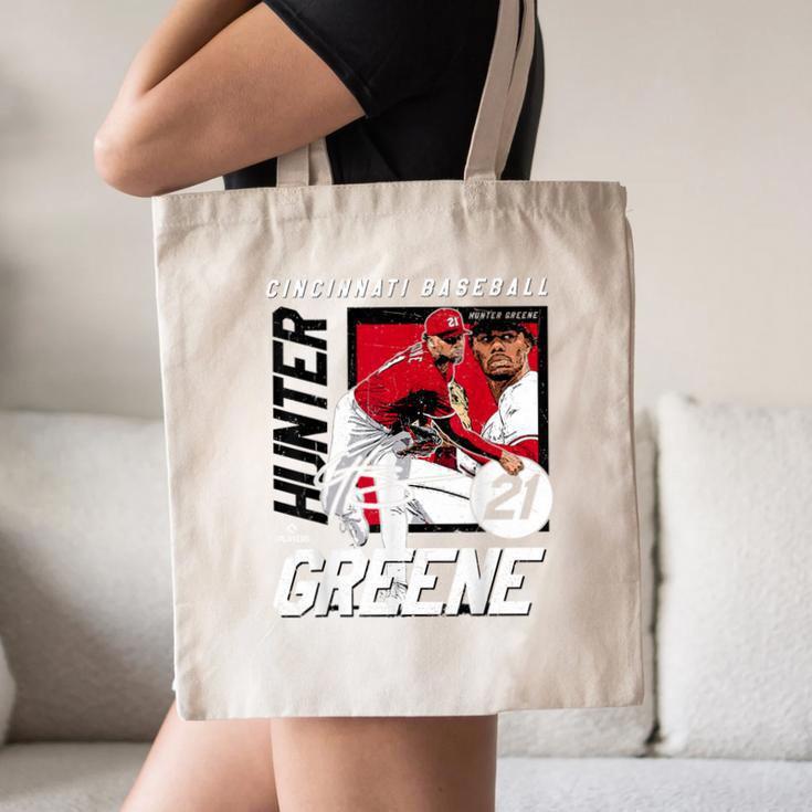 Hunter Greene Cincinnati MLB Baseball Players MLBHGR203M Canvas Tote Bag Hunter Greene Cincinnati MLB Baseball Players MLBHGR203M Canvas Tote Bag