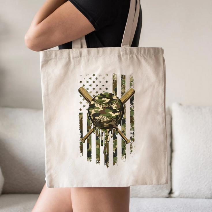 Ice Cream Baseball Drip For Boys Camo USA Flag Camouflage Canvas Tote Bag Ice Cream Baseball Drip For Boys Camo USA Flag Camouflage Canvas Tote Bag