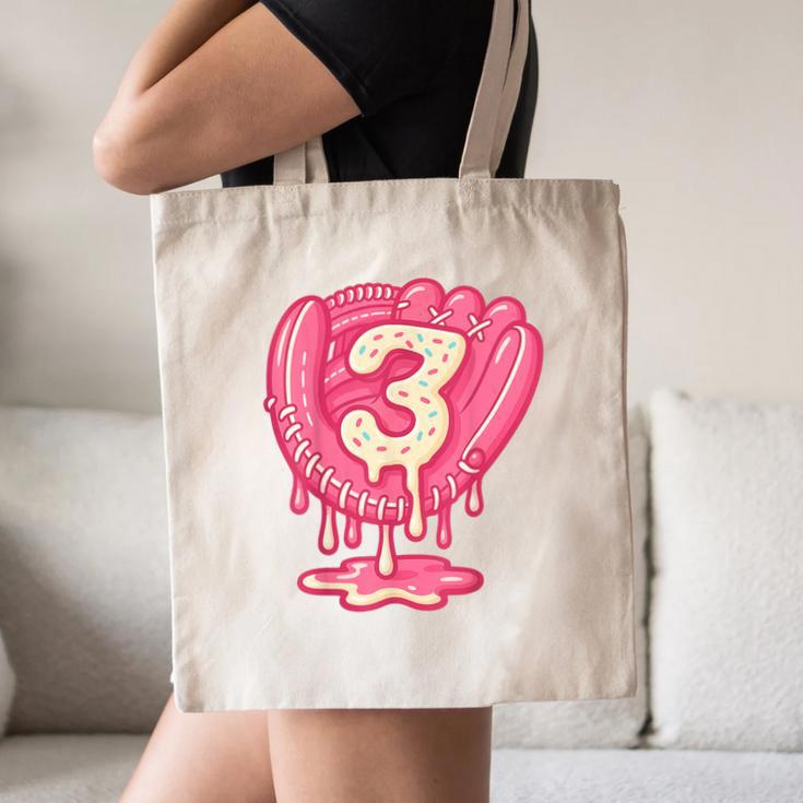Ice Cream Baseball Glove 3rd Birthday Edition Canvas Tote Bag