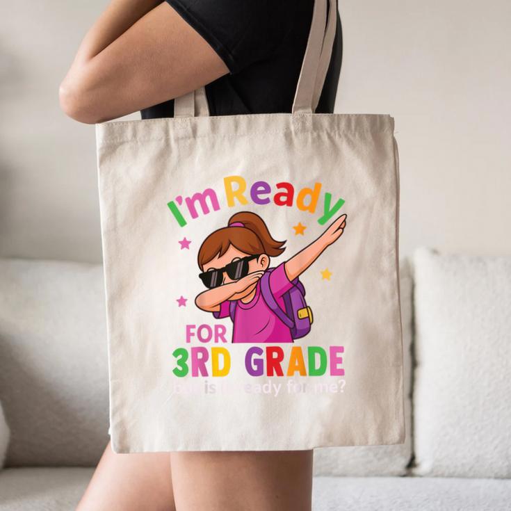 I'm Ready For 3rd Grade Girl Back To School For Students Canvas Tote Bag I'm Ready For 3rd Grade Girl Back To School For Students Canvas Tote Bag