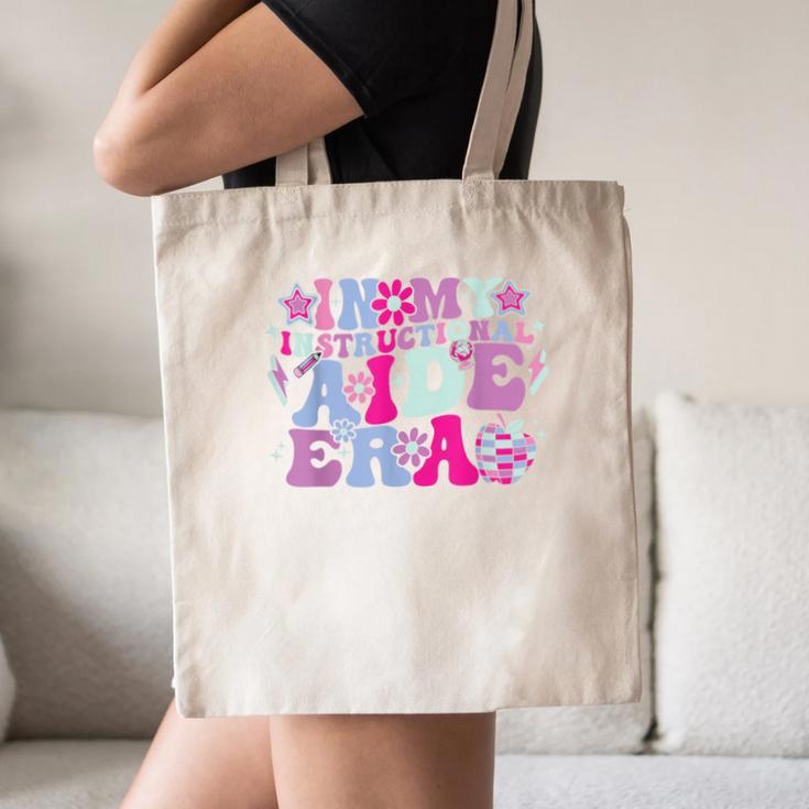In My Instructional Aide Era Groovy Back To School Canvas Tote Bag In My Instructional Aide Era Groovy Back To School Canvas Tote Bag