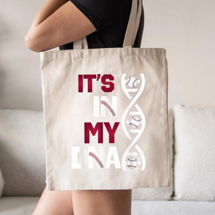 ITS In My DNA Baseball Sport Player Saying Canvas Tote Bag ITS In My DNA Baseball Sport Player Saying Canvas Tote Bag