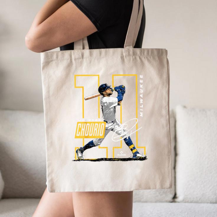 Jackson Chourio Milwaukee MLB Baseball Player MLBJCH202M Canvas Tote Bag