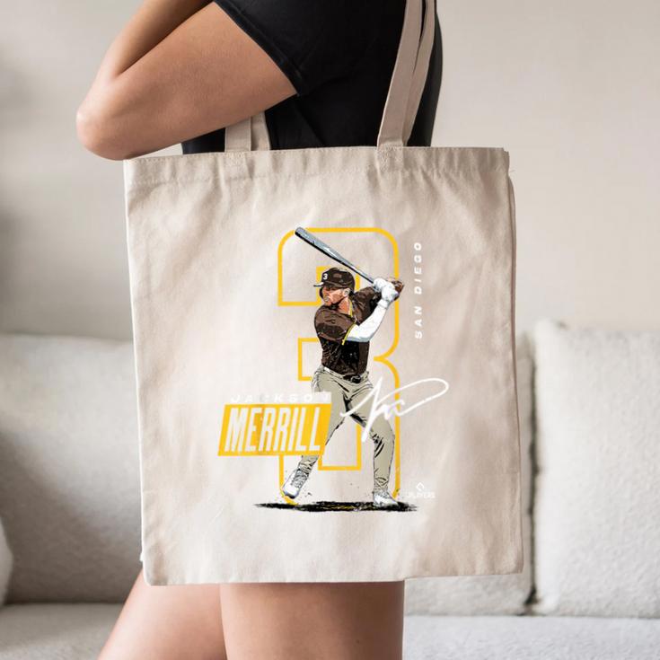 Jackson Merrill San Diego MLB Baseball Player MLBJME202M Canvas Tote Bag Jackson Merrill San Diego MLB Baseball Player MLBJME202M Canvas Tote Bag