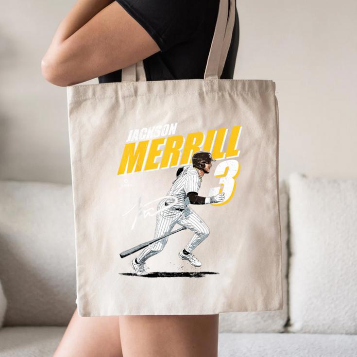 Jackson Merrill San Diego MLB Baseball Player MLBJME204M Canvas Tote Bag