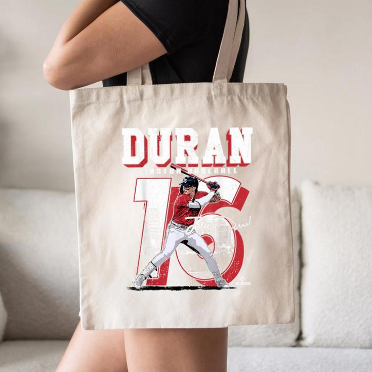 Jarren Duran Boston MLB Baseball Players MLBJDU201M Canvas Tote Bag