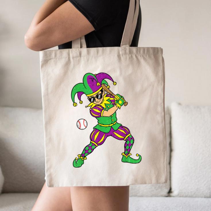 Jester Baseball Mardi Gras Carnival Sport Men Boy Teen Kids Canvas Tote Bag Jester Baseball Mardi Gras Carnival Sport Men Boy Teen Kids Canvas Tote Bag