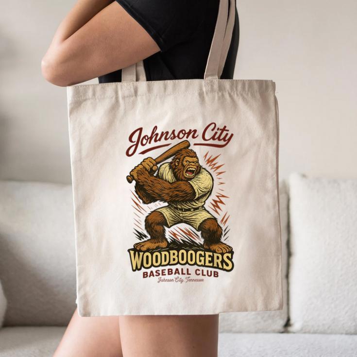 Johnson City Woodboogers Retro Baseball Club Canvas Tote Bag