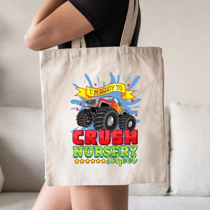 Kids Back To School Monster Truck Nursery Ready Crush First Day Canvas Tote Bag Kids Back To School Monster Truck Nursery Ready Crush First Day Canvas Tote Bag