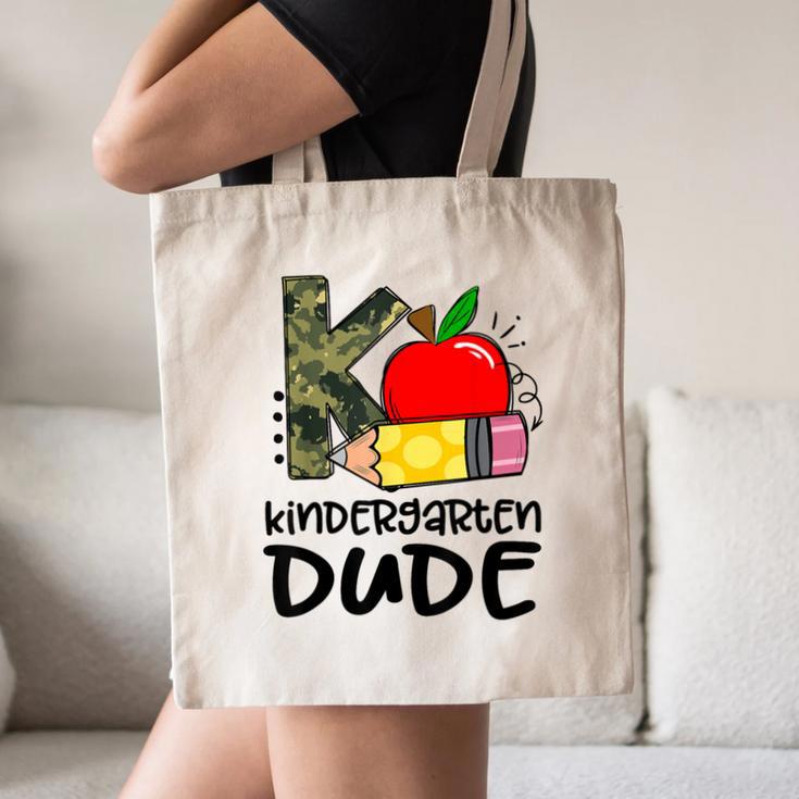 Kindergarten Dude Student Kindergarten Squad Back To School Canvas Tote Bag
