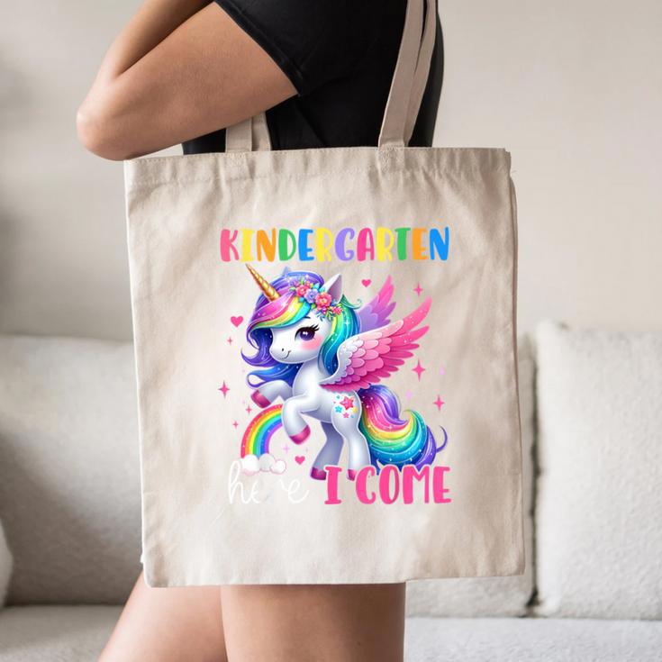 Kindergarten Here I Come Unicorn Girls Kids Back To School Canvas Tote Bag Kindergarten Here I Come Unicorn Girls Kids Back To School Canvas Tote Bag
