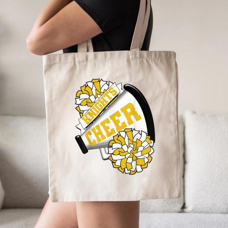 Knights Cheer Back To School Cheerleading Spirit GY Canvas Tote Bag Knights Cheer Back To School Cheerleading Spirit GY Canvas Tote Bag