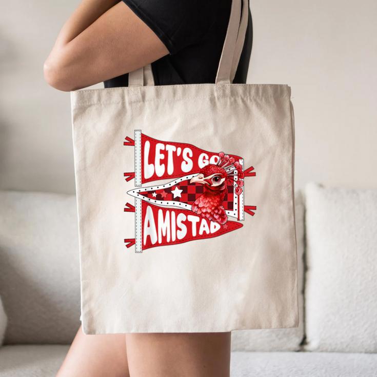 Let's Go Amistad Friendship Back To School Spirit Canvas Tote Bag Let's Go Amistad Friendship Back To School Spirit Canvas Tote Bag