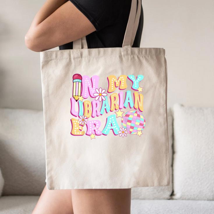 In My Librarian Era Cool Back To School Outfit Girl Women Canvas Tote Bag