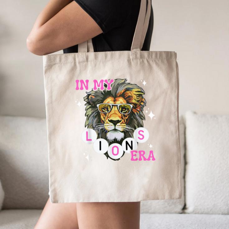 In My Lions Era Team Squad Back To School Mascot Spirit Game Canvas Tote Bag