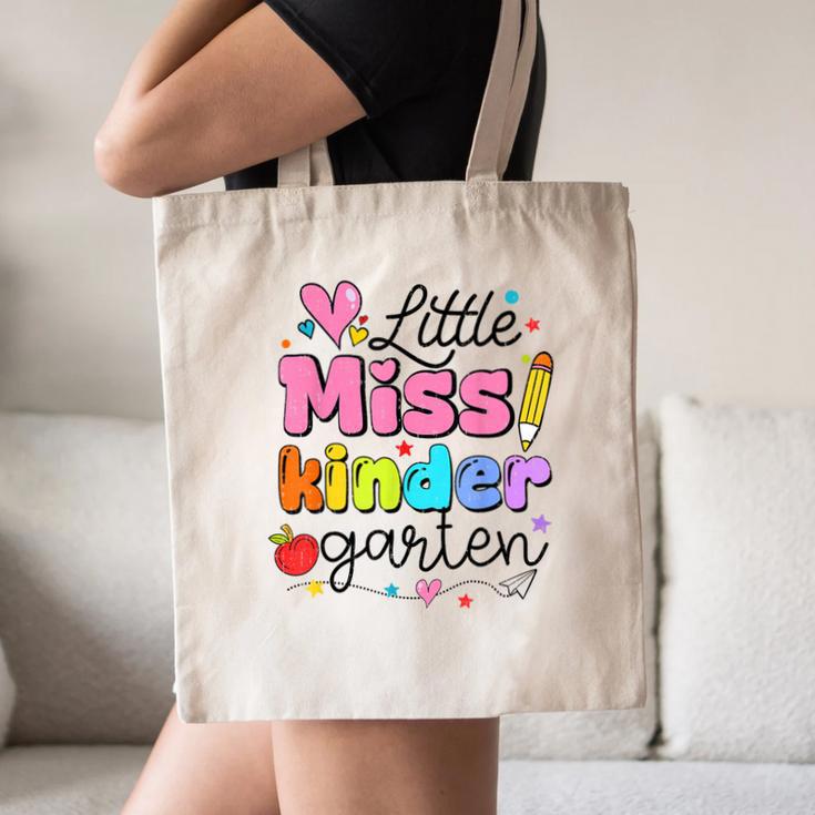 Little Miss Kindergarten Back To School Cute Kinder Girls Canvas Tote Bag Little Miss Kindergarten Back To School Cute Kinder Girls Canvas Tote Bag