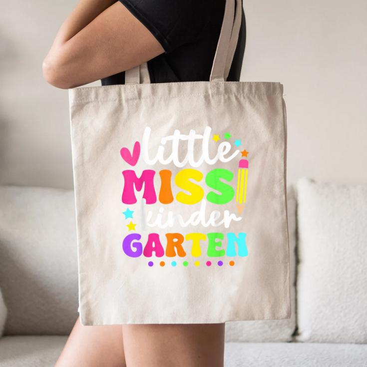 Little Miss Kindergarten Kids Girls Pencil Back To School Canvas Tote Bag Little Miss Kindergarten Kids Girls Pencil Back To School Canvas Tote Bag