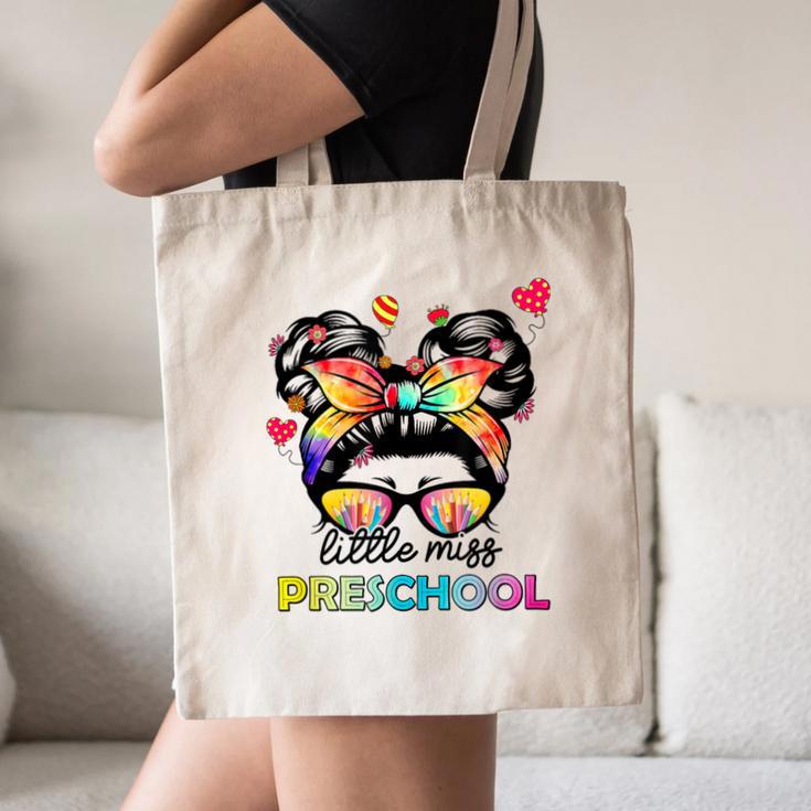 Little Miss Preschool Back To School Messy Kids Girls Canvas Tote Bag Little Miss Preschool Back To School Messy Kids Girls Canvas Tote Bag