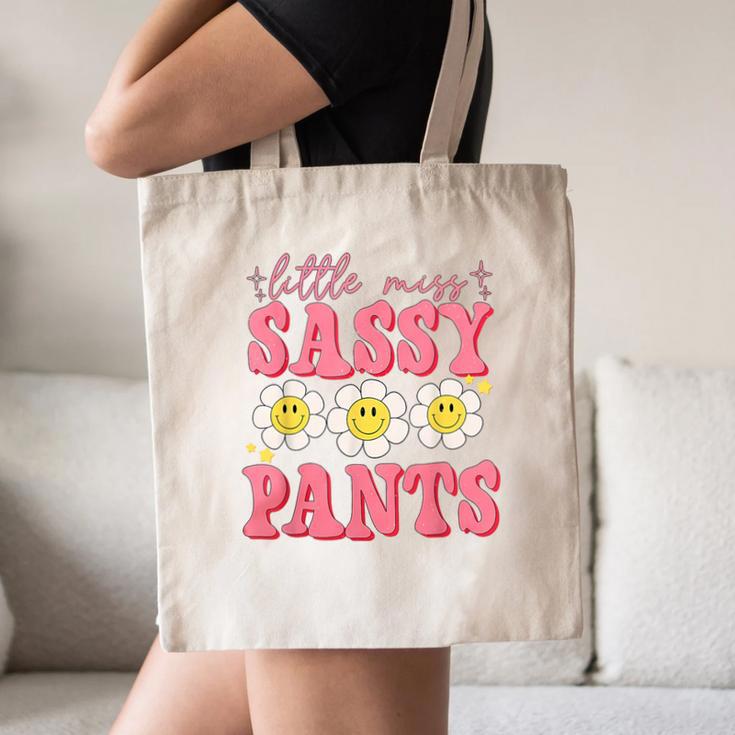 Little Miss Sassy Pants Back To School Girls Canvas Tote Bag Little Miss Sassy Pants Back To School Girls Canvas Tote Bag