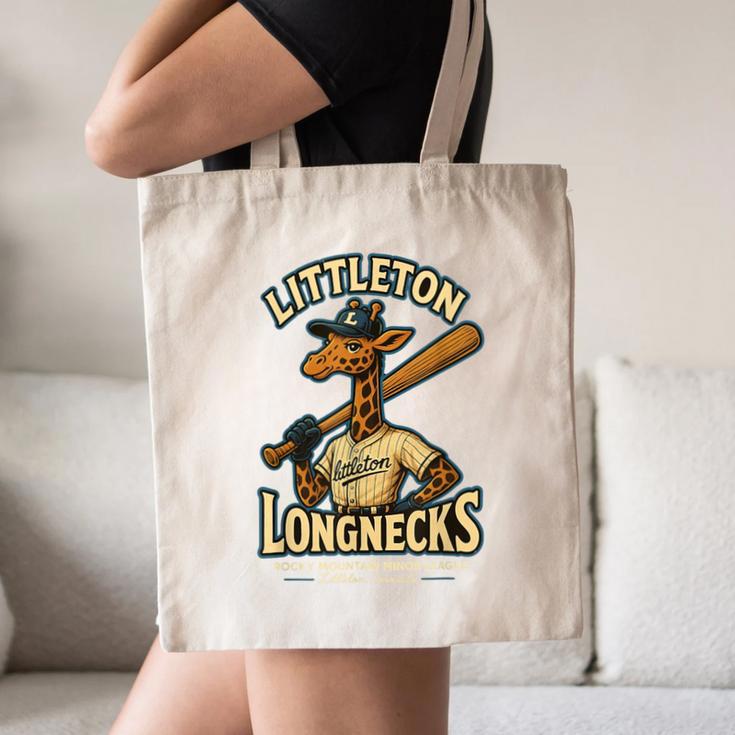 Littleton Longnecks Retro Minor League Baseball Canvas Tote Bag Littleton Longnecks Retro Minor League Baseball Canvas Tote Bag