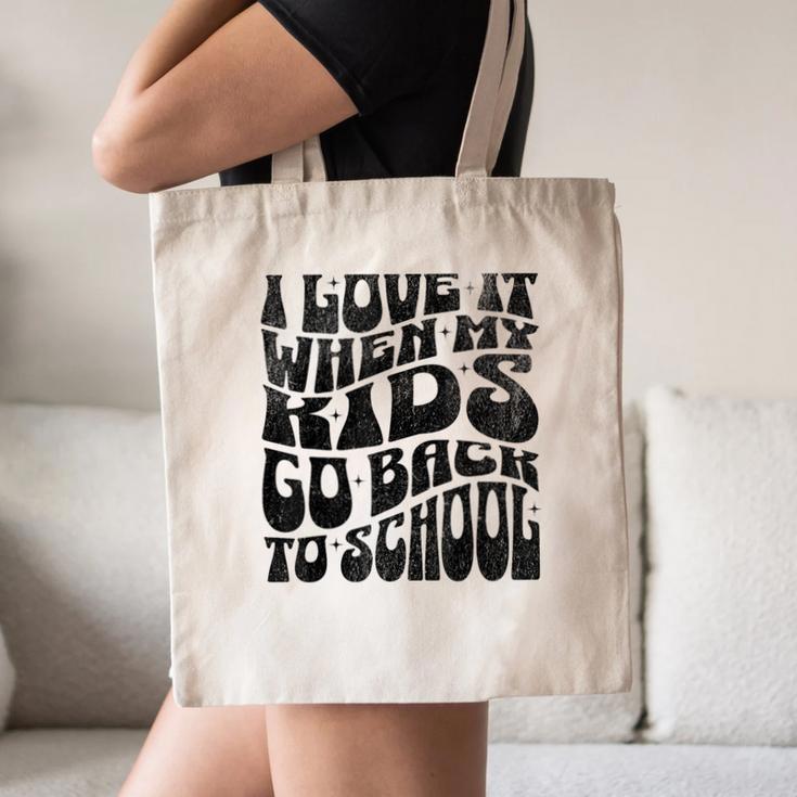 I Love It When My Kids Go Back To School Canvas Tote Bag