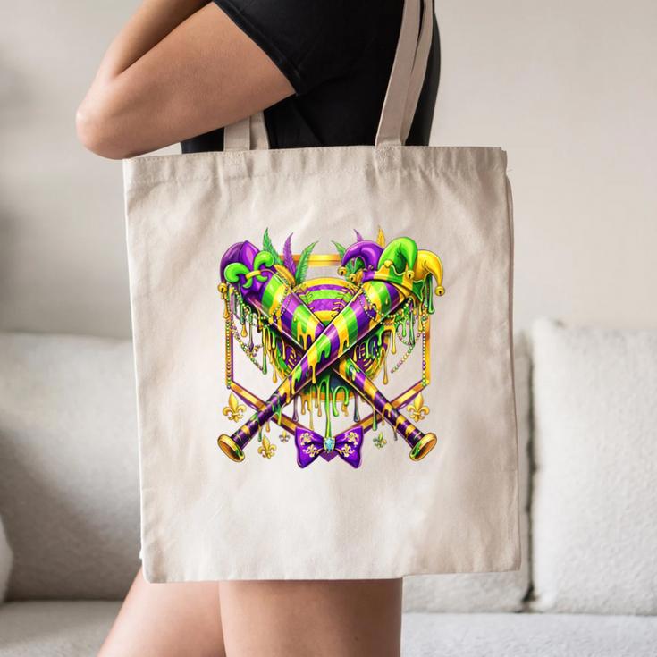 Mardi Gras Baseball Jester Hat New Orleans Men Women Kid Canvas Tote Bag Mardi Gras Baseball Jester Hat New Orleans Men Women Kid Canvas Tote Bag