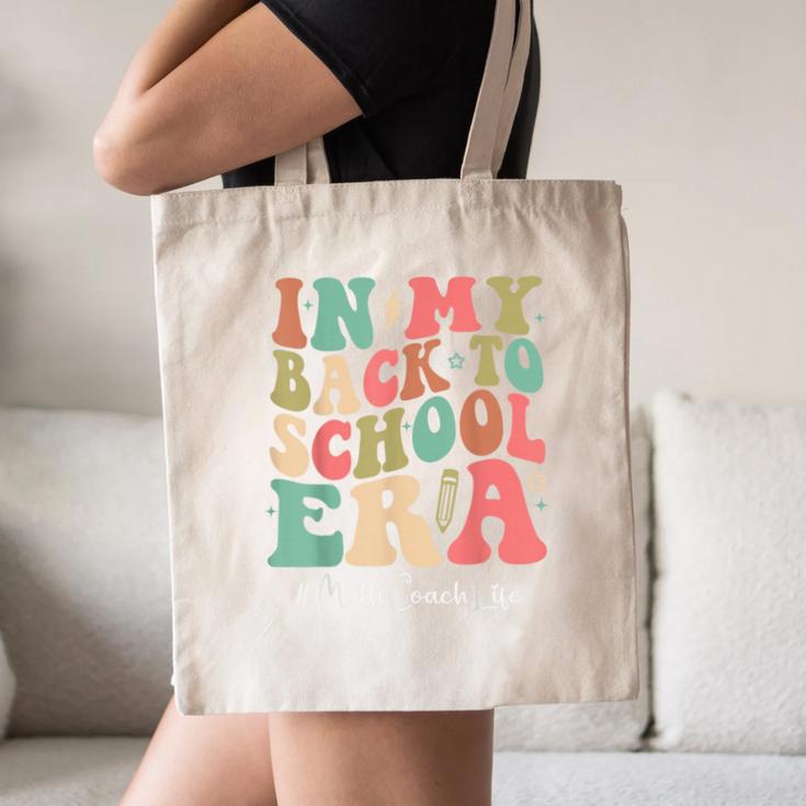 Math Coach In My Back To School Era Women Groovy Canvas Tote Bag Math Coach In My Back To School Era Women Groovy Canvas Tote Bag