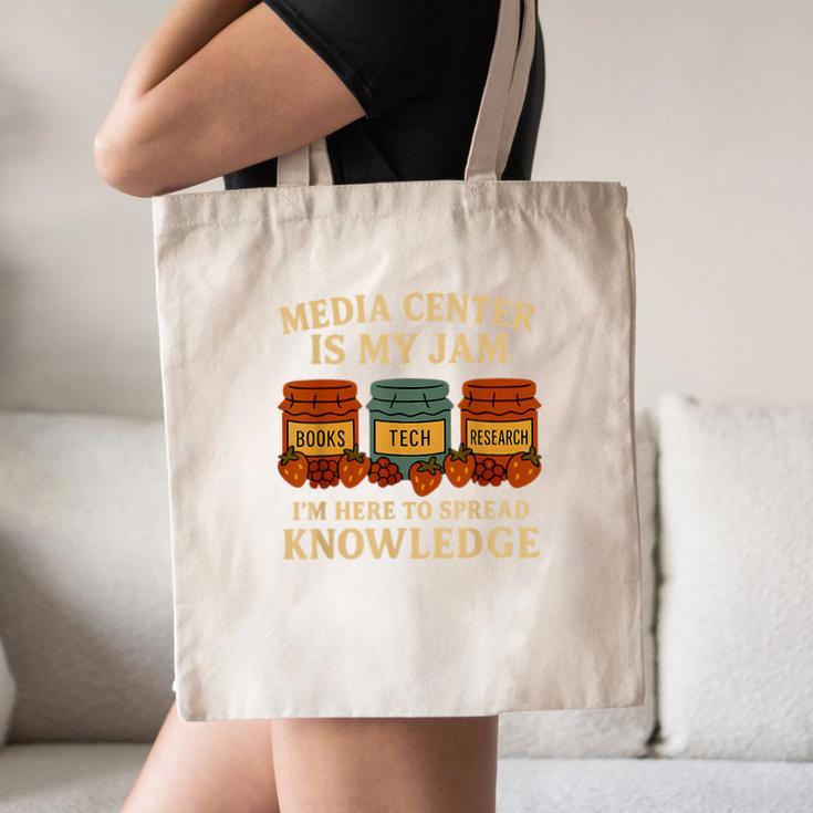 Media Center Is My Jam Library Reading Back To School Canvas Tote Bag Media Center Is My Jam Library Reading Back To School Canvas Tote Bag