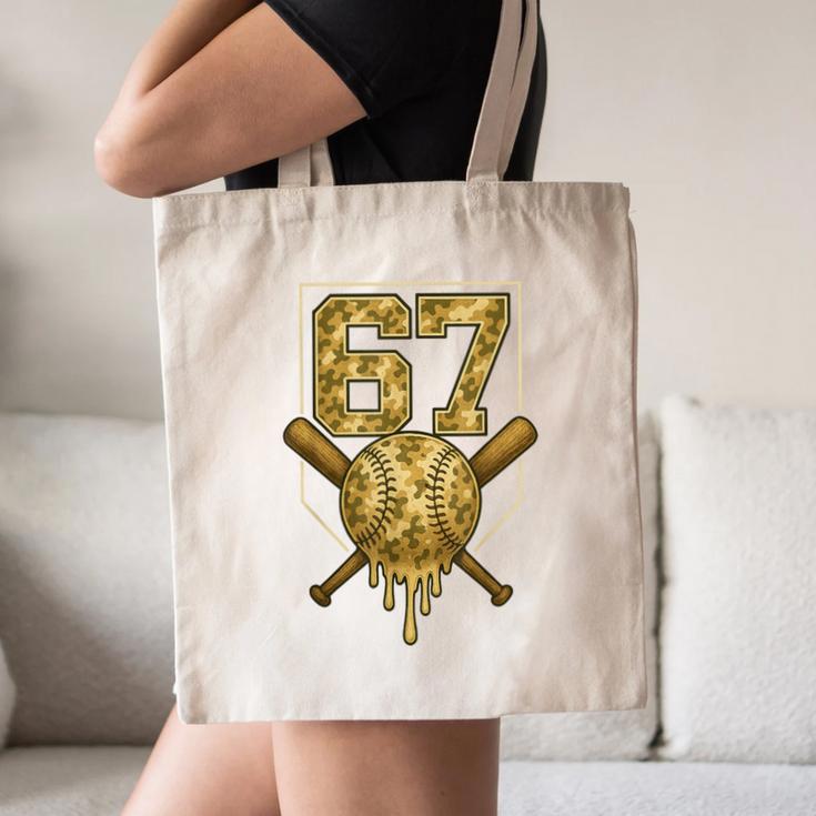 Number 67 Baseball Drip Camo Six Seven Meme Boys Kids Canvas Tote Bag Number 67 Baseball Drip Camo Six Seven Meme Boys Kids Canvas Tote Bag
