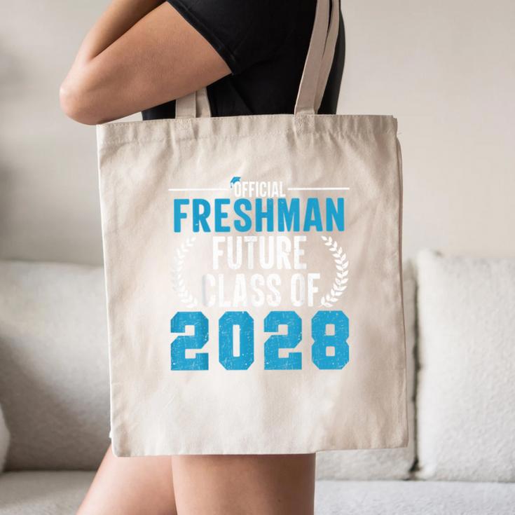 Official Freshman Future Class Of 2028 Back To School Canvas Tote Bag