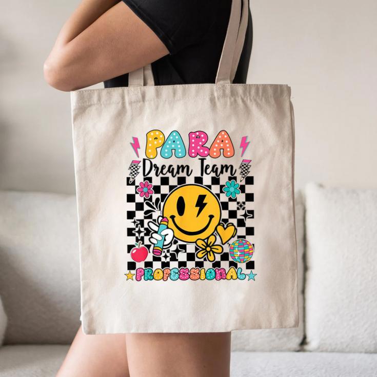 Para Dream Team Paraprofessional First Day Back To School Canvas Tote Bag Para Dream Team Paraprofessional First Day Back To School Canvas Tote Bag