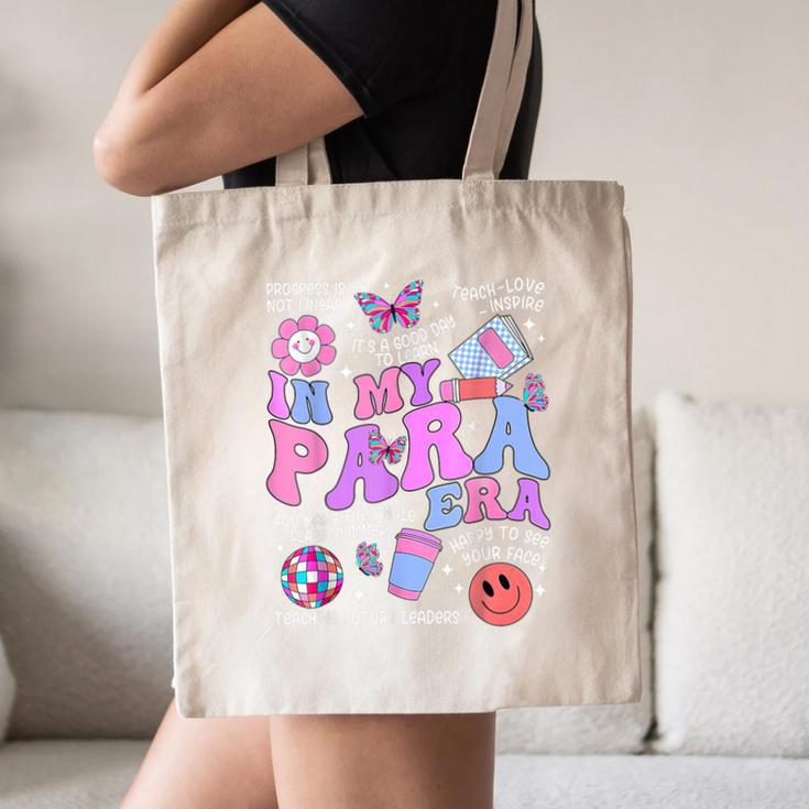 In My Para Era Paraprofessional Paraeducator Back To School Canvas Tote Bag