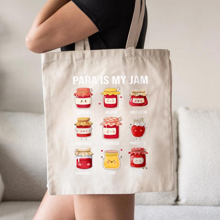 Parateaching Para Is My Jam Back To School For Paraeducator Canvas Tote Bag Parateaching Para Is My Jam Back To School For Paraeducator Canvas Tote Bag