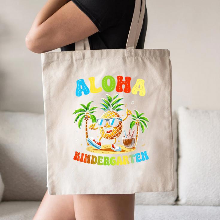 Pinapple Beach Back To School Day Aloha Kindergarten Canvas Tote Bag Pinapple Beach Back To School Day Aloha Kindergarten Canvas Tote Bag