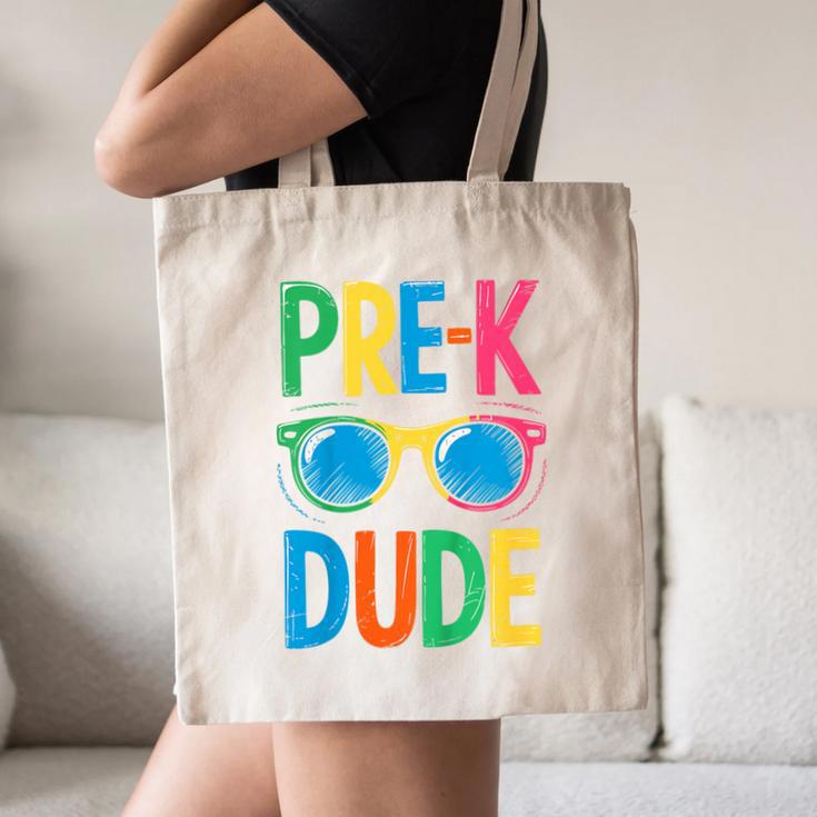 Pre-K Dude Shirt Back To School First Day Of Preschool Boy Canvas Tote Bag Pre-K Dude Shirt Back To School First Day Of Preschool Boy Canvas Tote Bag