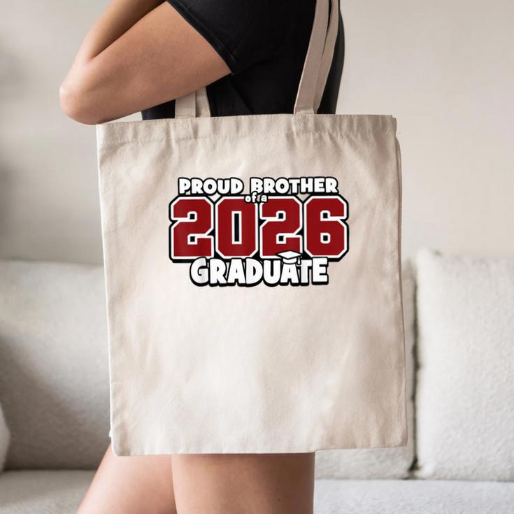 Proud Brother Of 2026 Graduate Matching Back To School M Canvas Tote Bag