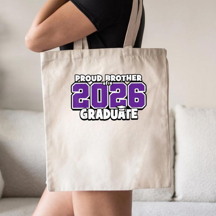 Proud Brother Of 2026 Graduate Matching Back To School P Canvas Tote Bag Proud Brother Of 2026 Graduate Matching Back To School P Canvas Tote Bag