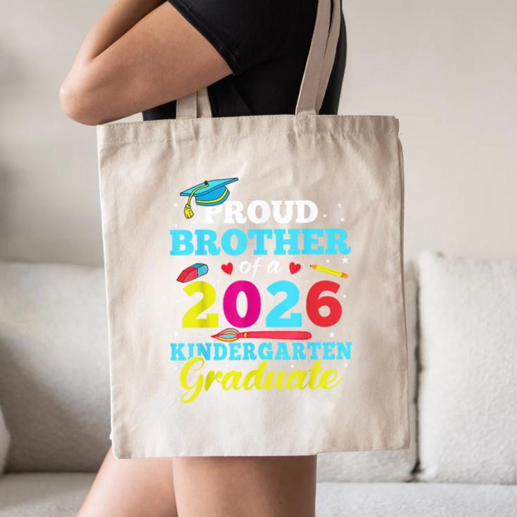 Proud Brother Of 2026 Kindergarten Graduate Back To School Canvas Tote Bag Proud Brother Of 2026 Kindergarten Graduate Back To School Canvas Tote Bag