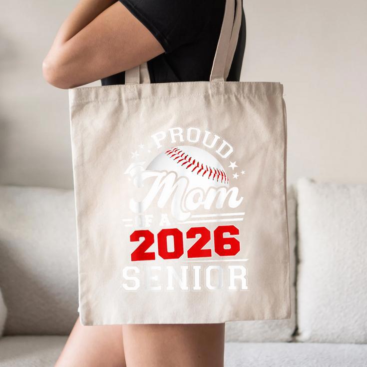 Proud Mom Of A 2026 Senior Baseball Graduation 2026 Canvas Tote Bag