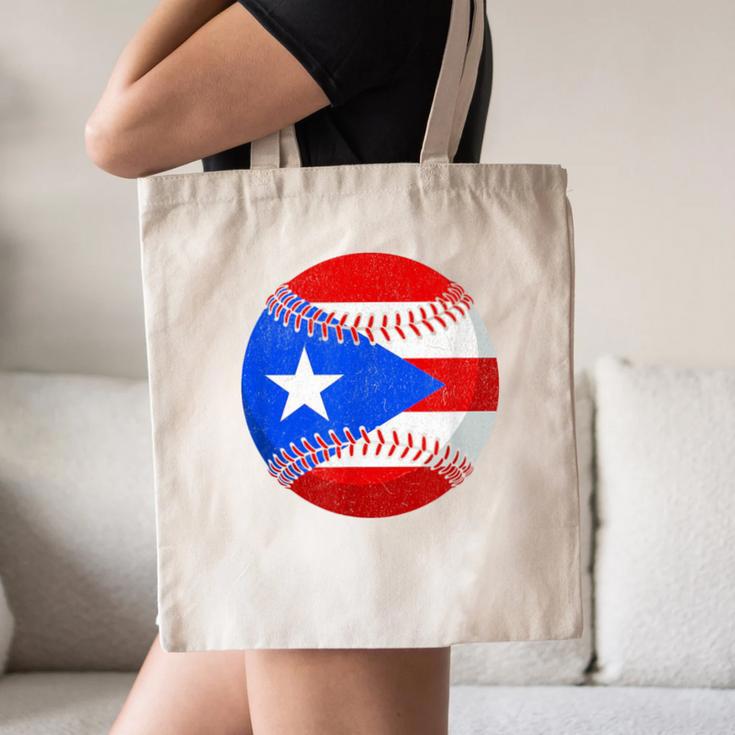 Puerto Rico Baseball Flag Boricua Beisbol Fan Gear Canvas Tote Bag Puerto Rico Baseball Flag Boricua Beisbol Fan Gear Canvas Tote Bag