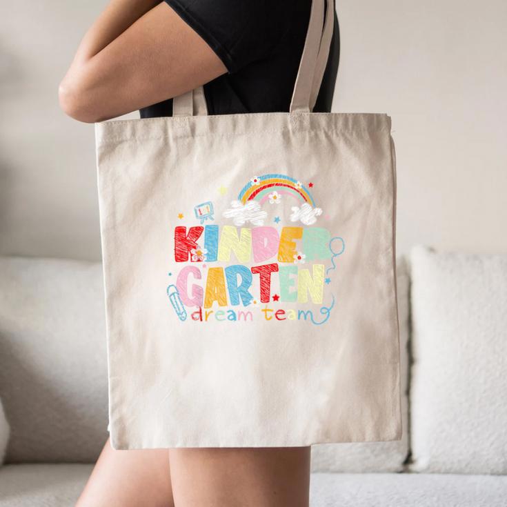Rainbow Kindergarten Dream Painting Team Back To School Canvas Tote Bag Rainbow Kindergarten Dream Painting Team Back To School Canvas Tote Bag