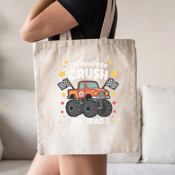 Im Ready To Crush 3rd Grade Boy Monster Truck Back To School Canvas Tote Bag Im Ready To Crush 3rd Grade Boy Monster Truck Back To School Canvas Tote Bag
