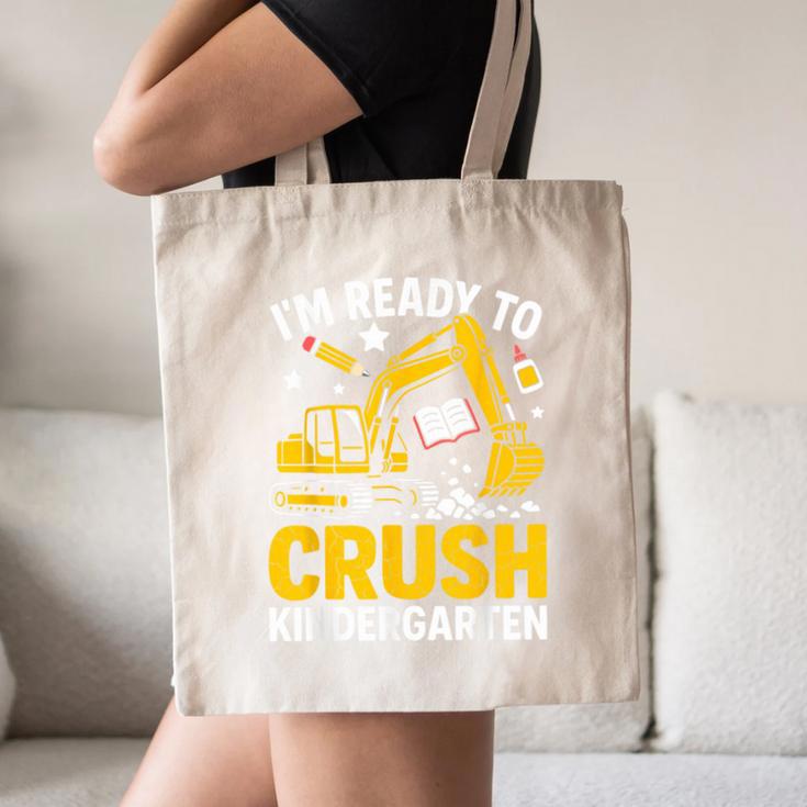 Im Ready To Crush Kindergarten Boys Back To School Canvas Tote Bag Im Ready To Crush Kindergarten Boys Back To School Canvas Tote Bag