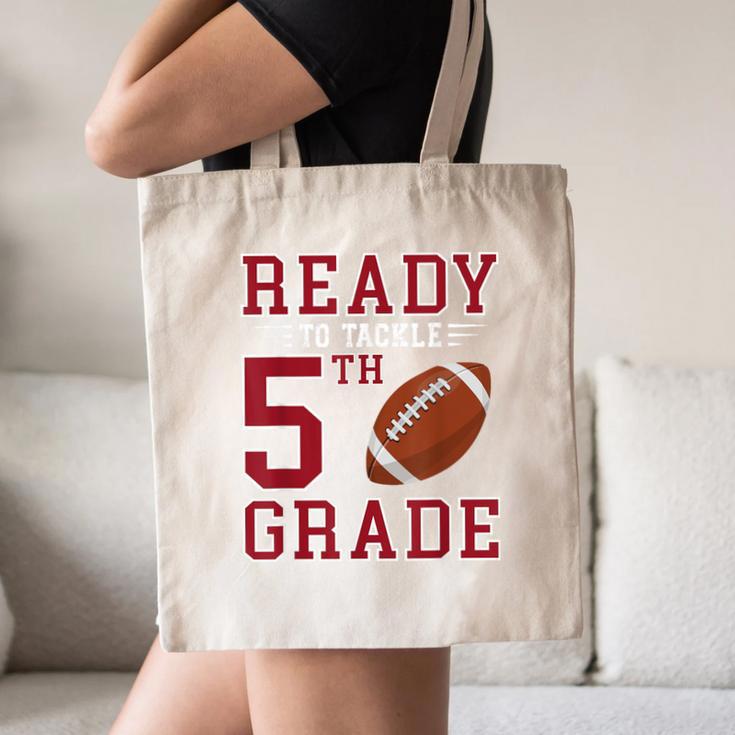 Ready To Tackle 5th Grade Back To School First Day Of School Canvas Tote Bag