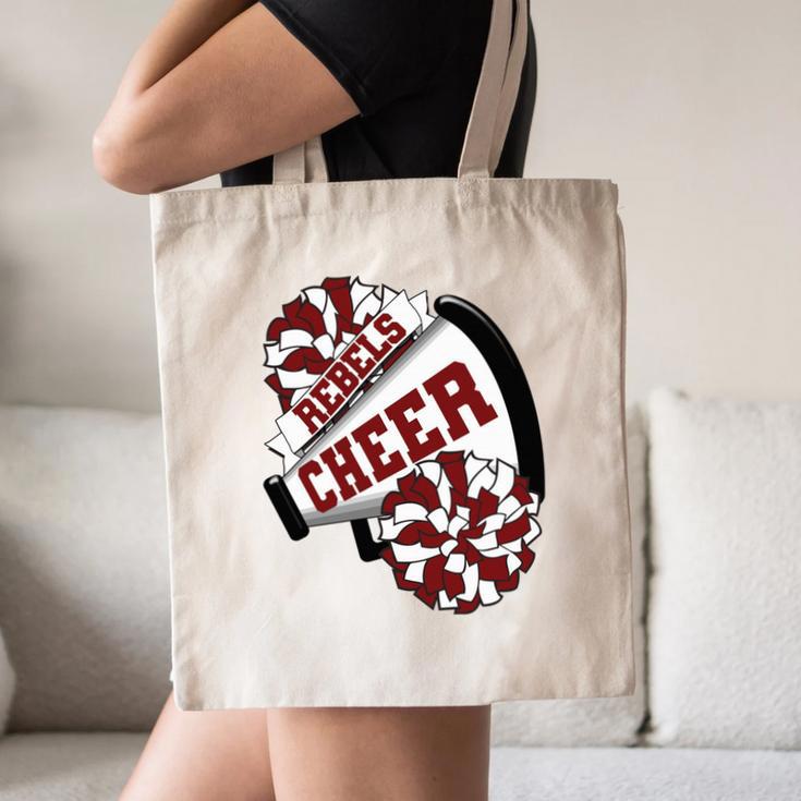 Rebels Cheer Back To School Cheerleading Spirit M Performance Canvas Tote Bag Rebels Cheer Back To School Cheerleading Spirit M Performance Canvas Tote Bag