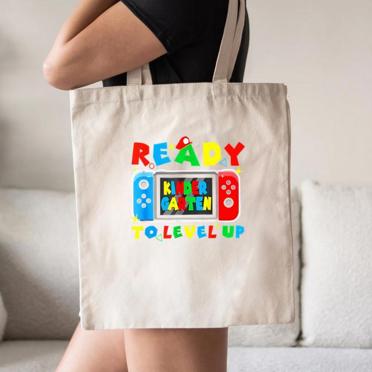 Retro Back To School Kindergarten Ready To Level Up Gamer Canvas Tote Bag Retro Back To School Kindergarten Ready To Level Up Gamer Canvas Tote Bag